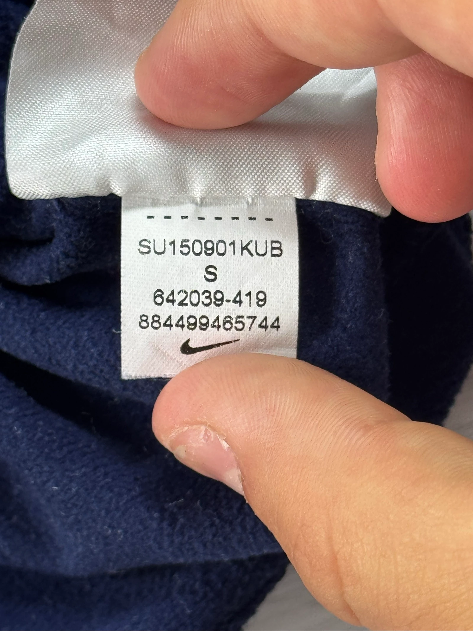 Nike Dri-FIT Maranatha Voleibol 1/2 Zip Sudadera Azul Marino S – photo 13
